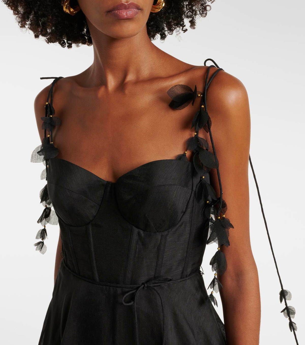 Zimmermann Natura floral linen and silk bustier dress Zimmermann Zimmermann Natura floral linen and silk bustier dress Zimmermann
