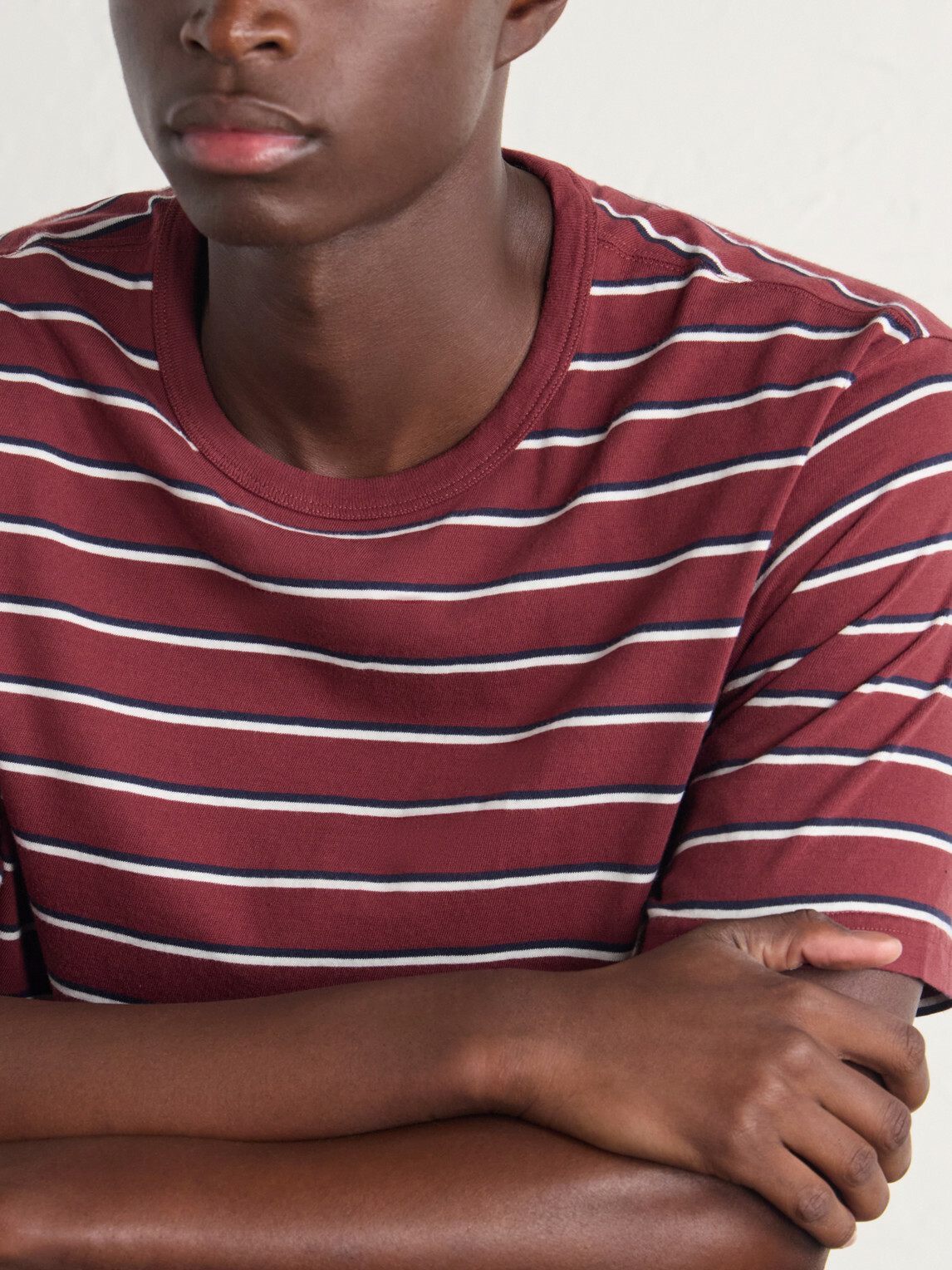Aimé Leon Dore - Striped Cotton-Jersey T-Shirt - Red