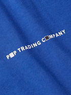 Pop Trading Company - Logo-Print Cotton-Jersey T-Shirt - Blue