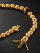 PATTARAPHAN - Tri Anya Baby Cycle 14-Karat Gold Tiger's Eye Bracelet