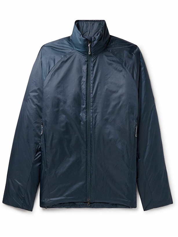 Photo: Houdini - Dunfri Packable Padded Recycled-Ripstop Hooded Ski Jacket - Blue