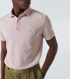 Valentino Logo cotton piqué polo shirt