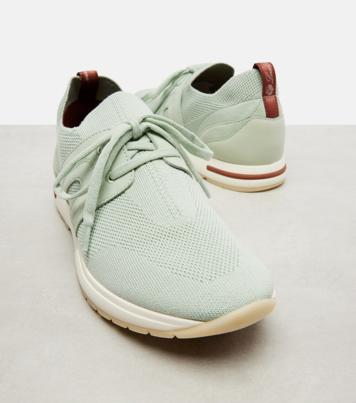 Loro Piana 360 LP Lady Flex suede-trimmed sneakers
