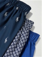 Polo Ralph Lauren - Three-Pack Printed Cotton Boxer Shorts - Multi