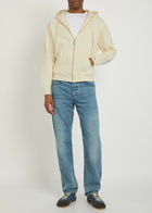 Ami Paris Hooded Cotton Sweatshirt Cream