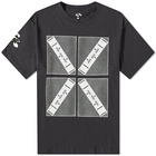 The Trilogy Tapes Men's 4 Boxes Cross T-Shirt in Black