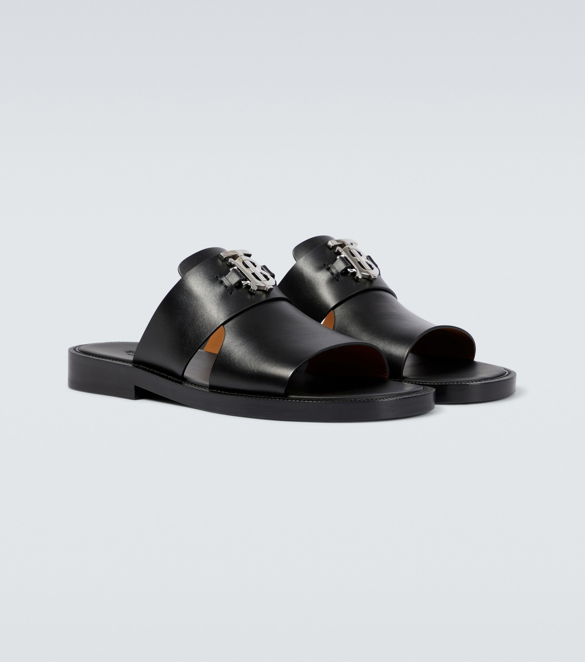 Burberry TB leather sandals | Smart Closet