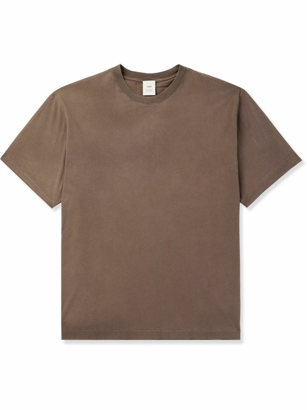 Photo: SSAM - Charlie Organic Cotton-Jersey T-Shirt - Brown