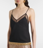 Xu Zhi Embesllished paneled midi dress