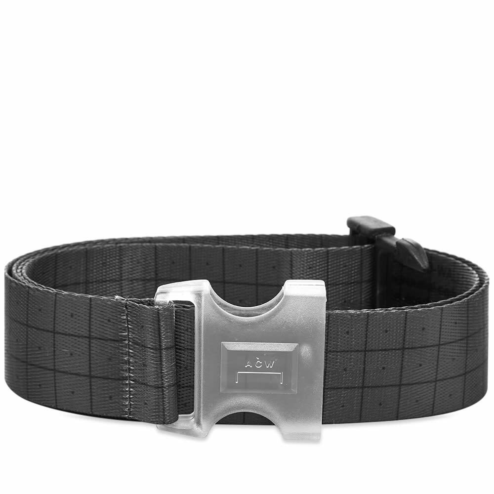 Photo: A-COLD-WALL* Men's Grid Webbing Belt in Black