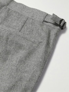 Richard James - Chapman Slim-Fit Wool-Blend Flannel Trousers - Gray