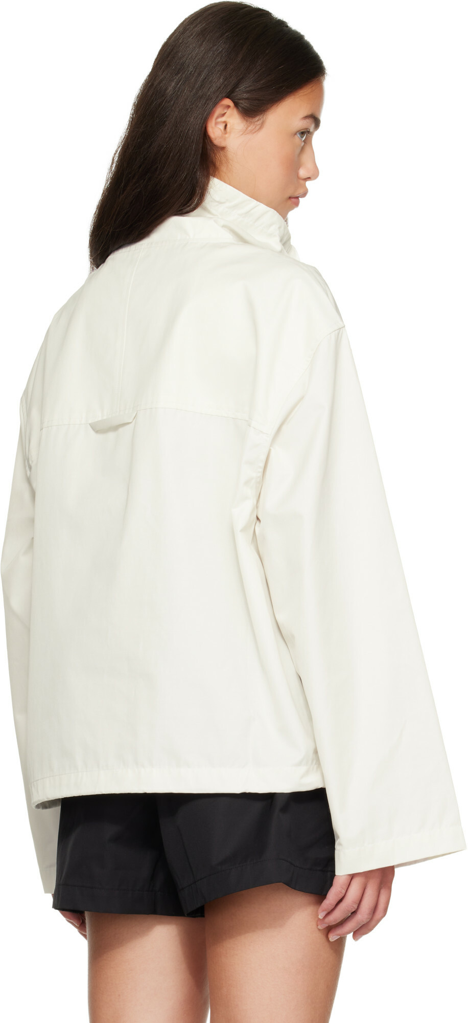 AGOLDE White Lydia Popover Anorak