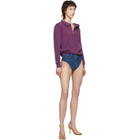 Y/Project Blue Denim Janties Shorts