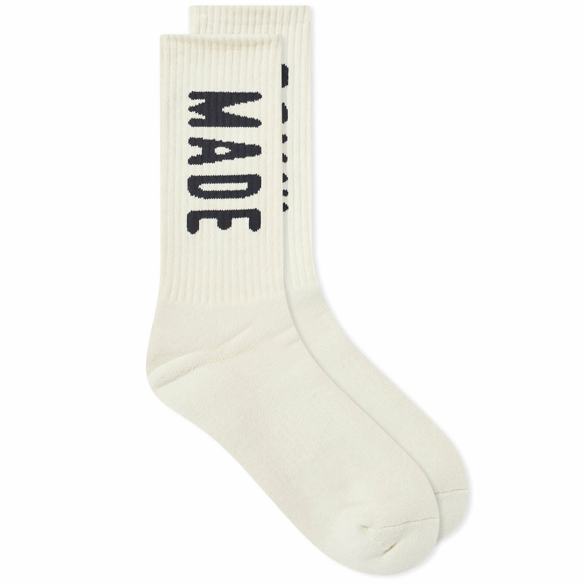 Photo: Human Made Men's HM Logo Socks in White