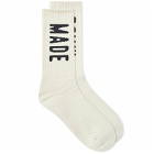 Human Made Men's HM Logo Socks in White