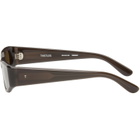 THISTLES Brown 'The Suede' Sunglasses