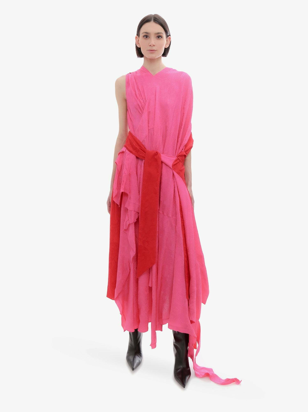 pink balenciaga dress Balenciaga Pink Lingerie high-neck mini dress Size 36 New/NWT