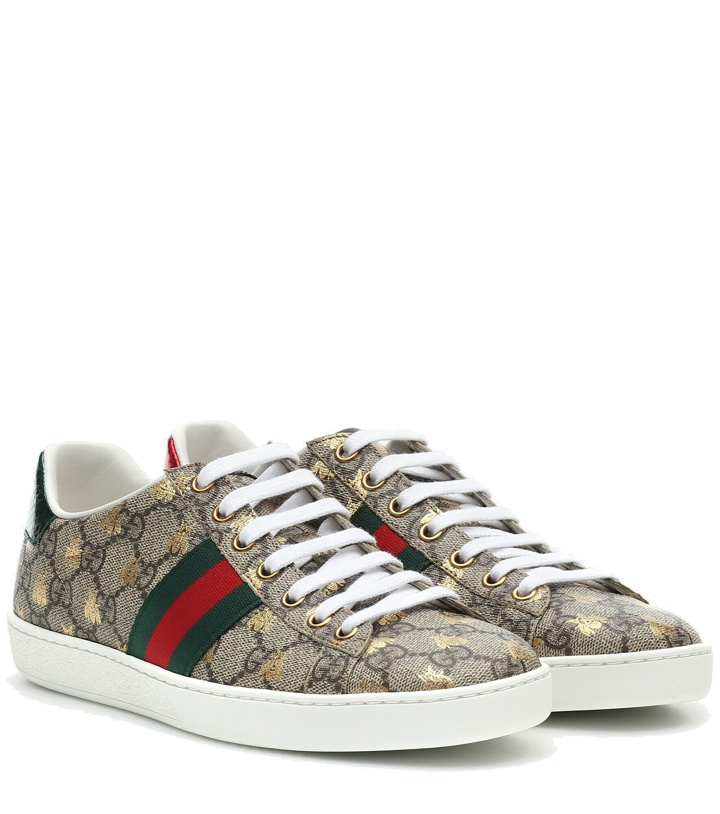 Photo: Gucci - Ace canvas printed sneakers