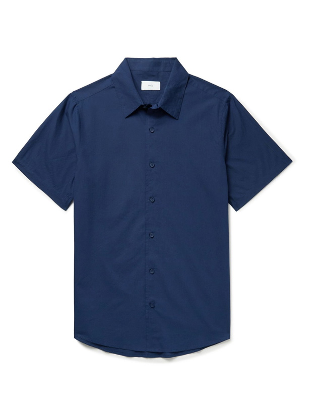 Photo: ONIA - Albert Garment-Dyed Cotton-Voile Shirt - Blue