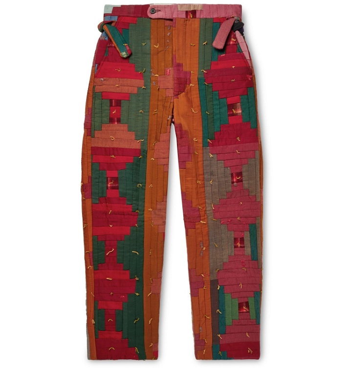 Photo: BODE - Patchwork Wool Trousers - Red