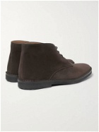 CONNOLLY - Suede Driving Boots - Brown