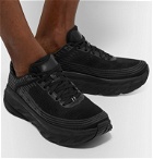 Hoka One One - Bondi 6 Rubber-Trimmed Mesh Running Sneakers - Black