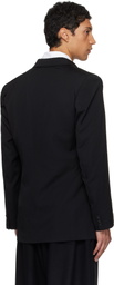 YOHJI YAMAMOTO Black Suit Gabardine CDH 3Buttons Blazer