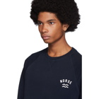 Norse Projects Navy Ketel Ivy Wave Sweatshirt