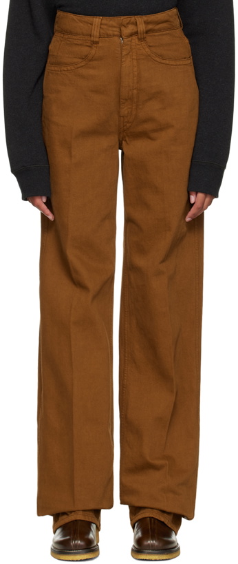 Photo: LEMAIRE Brown High Waisted Jeans