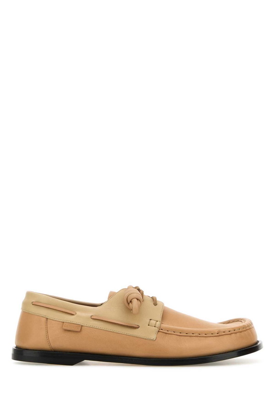 Photo: Loewe Peach Leather Campo Boat Loafers