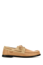 Loewe Peach Leather Campo Boat Loafers