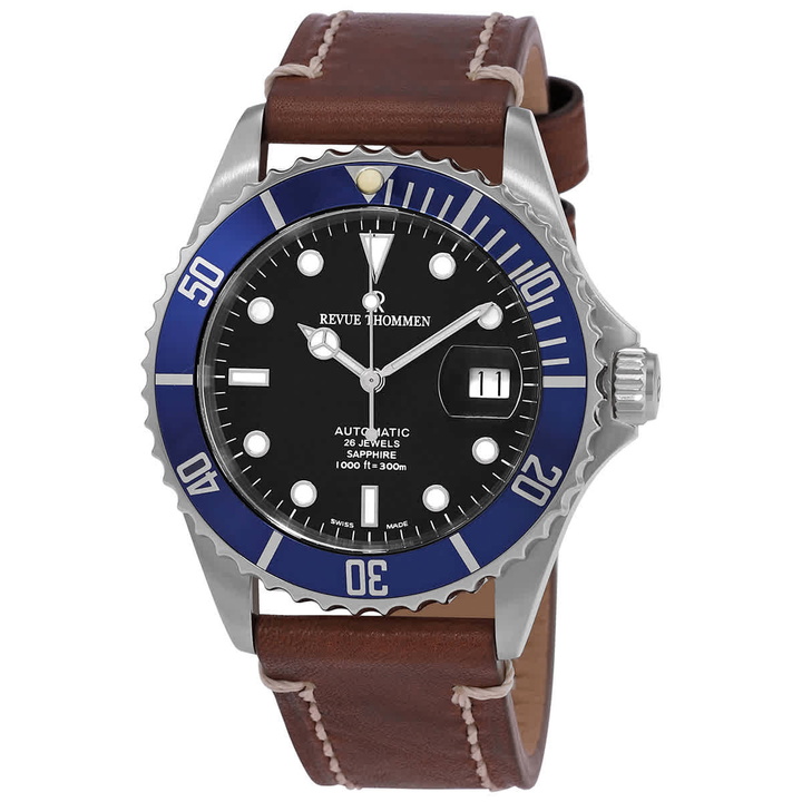 Photo: Revue Thommen Diver Automatic Black Dial Mens Watch 17571.2535