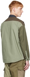 FDMTL Khaki Obi-Strip Shirt