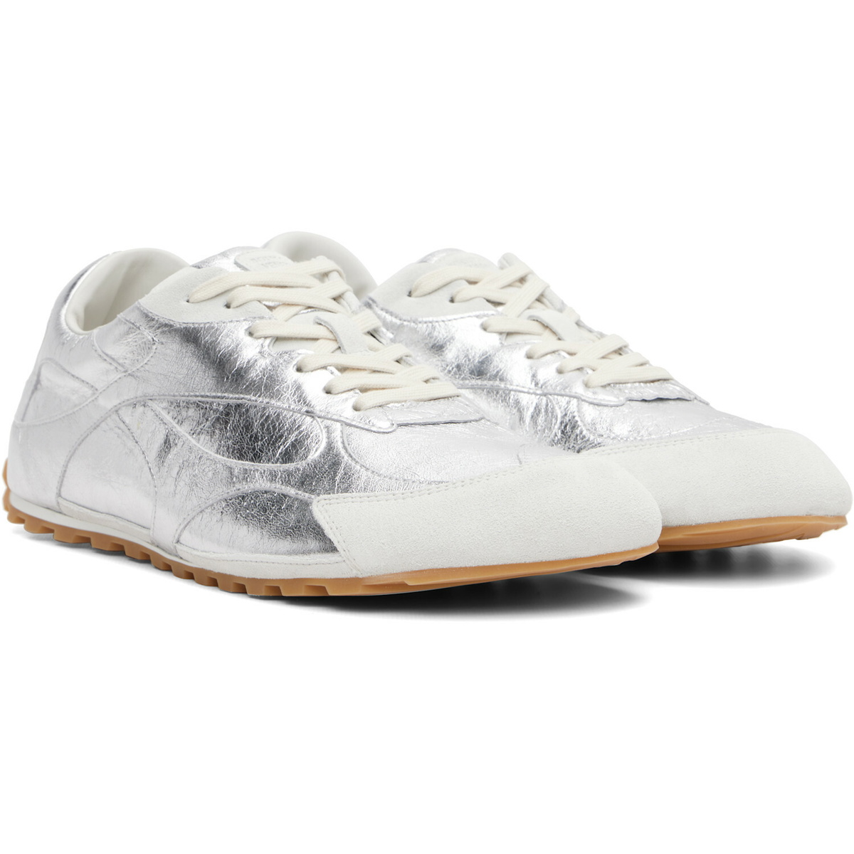 Bottega Veneta Silver Orbit Flash Sneakers