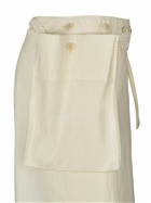 LEMAIRE - Buttoned Cotton Blend Long Skirt