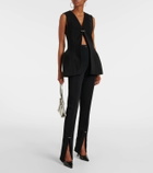 Mugler Crêpe corset vest