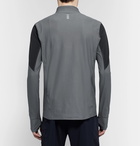 Under Armour - Qualifier Colour-Block HeatGear Half-Zip Running Top - Gray