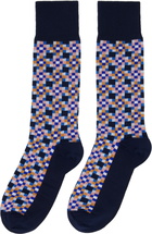 Paul Smith Three-Pack Navy Seasonal Socks