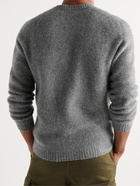 Boglioli - Slim-Fit Virgin Wool and Cashmere-Blend Sweater - Gray