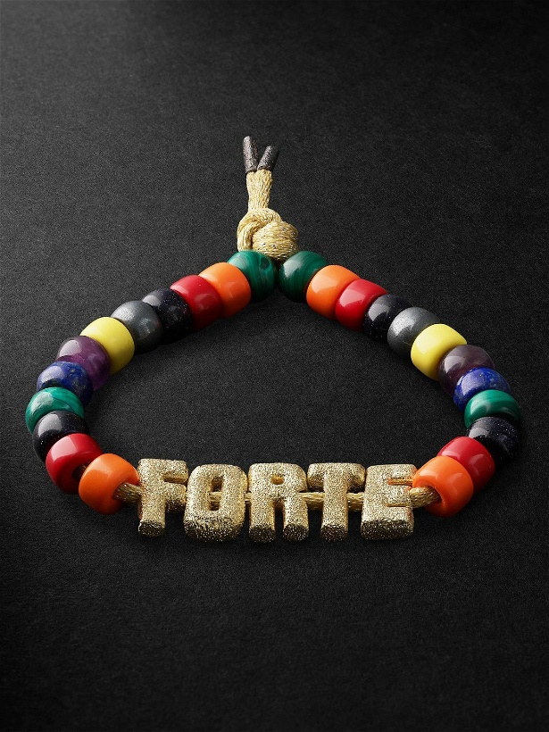Photo: Carolina Bucci - Formentera Forte Beads Gold Multi-Stone Bracelet