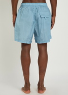 Stone Island Camo-print Nylon Swim Shorts Blue