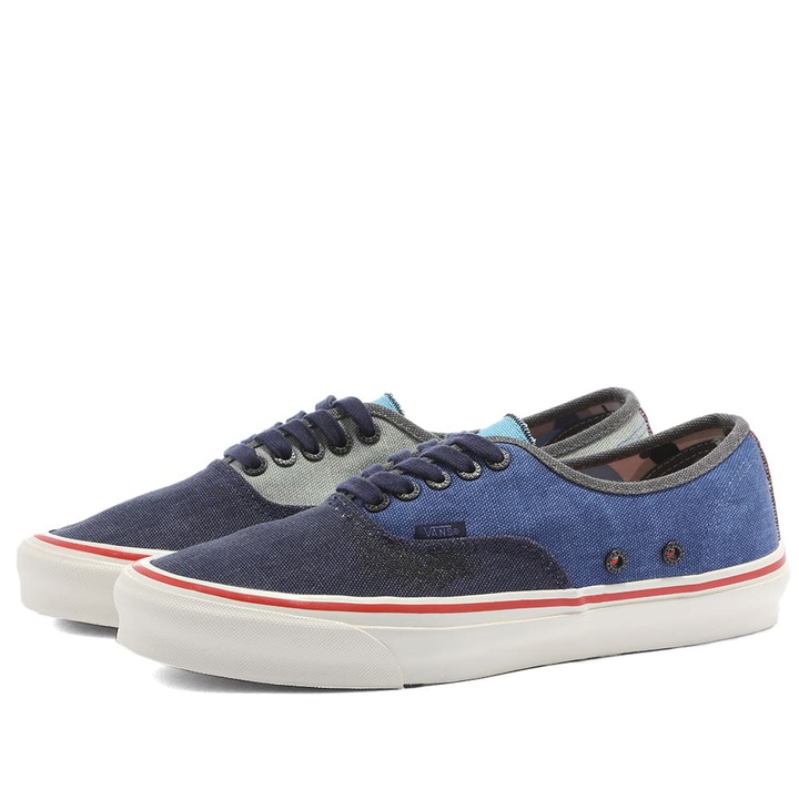 Photo: Vans Vault X Nigel Cabourn UA OG Authentic LX Sneakers in Crazy Navy Mix