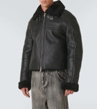 Entire Studios Shearling-lined leather jacket