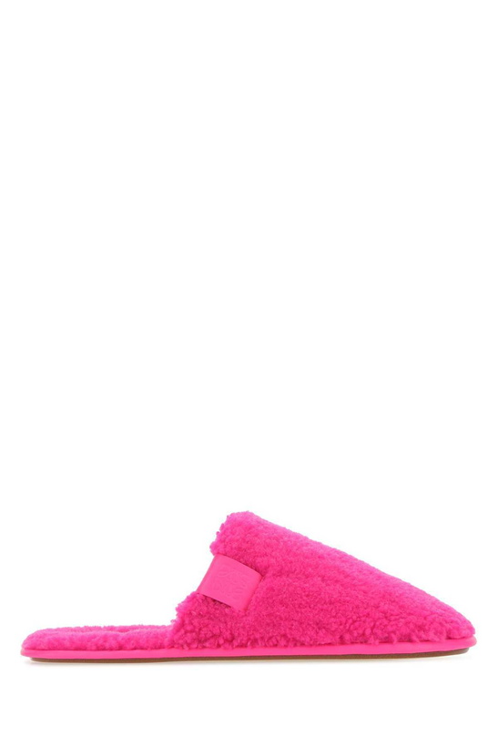 Photo: Loewe Fluo Pink Eco Shearling Slippers