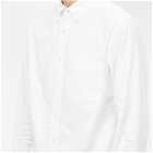 Beams Plus Men's Button Down Oxford Shirt in White