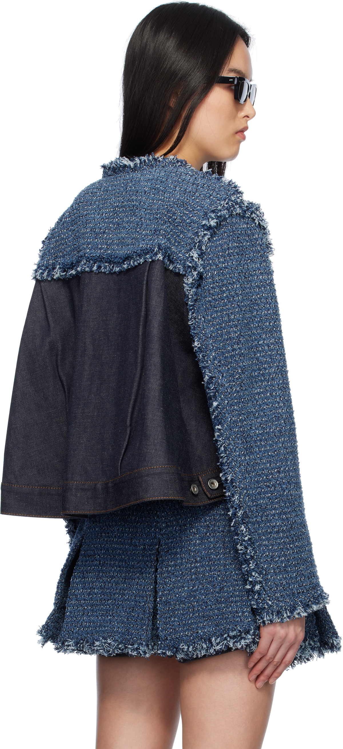 sacai Blue Punching Denim Jacket Sacai