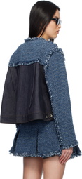 sacai Blue Punching Denim Jacket