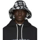 Vyner Articles Black and White Salmiakki Print Bucket Hat