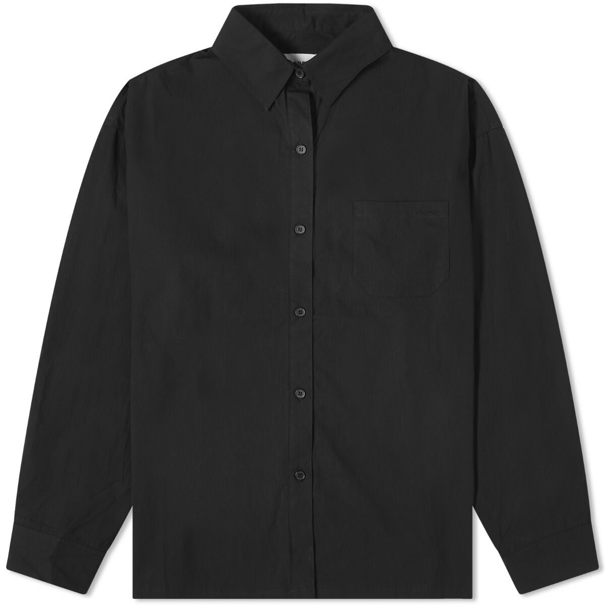 Adanola Women's Oversized Poplin Shirt in Black Adanola