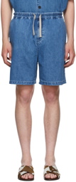 FRAME Blue Denim Shorts